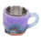 Große lila 320 ml multifunktionale Kristallharz-Kaffeetasse mit Griff 10