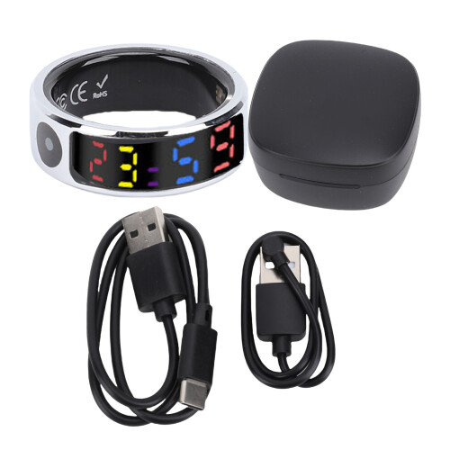 Smart Ring Color Display Touch Button 16mAh 10 (ID 20.4mm) Silver 2
