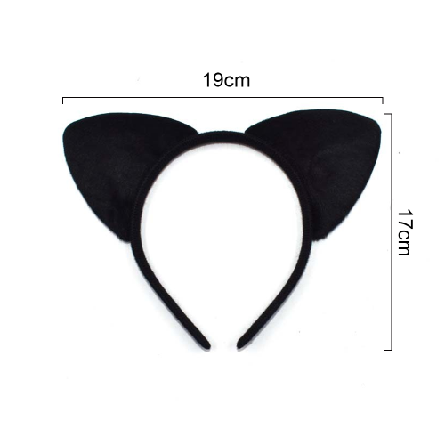 Tiara de orelhas de gato para cosplay, ideal para mulheres e adolescentes. Feita com material macio e acolchoado, é perfeita para combinar com a 1
