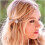 1 τεμάχιο γυναικείες κορδέλες, κρυστάλλινη αλυσίδα νύφης για το κεφάλι, ασημένια 2