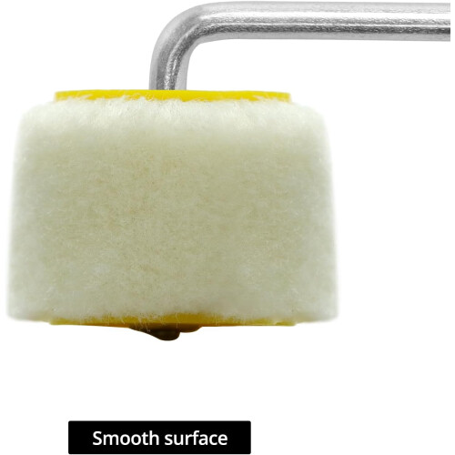 4/5 Inch Mini Paint Roller for Trim and Corners, Wool Roller 2 Pack for Precision Edge Painting 1