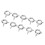 50 Pcs Copper Spring Ring Clasps 6mm for Jewelry Making 3