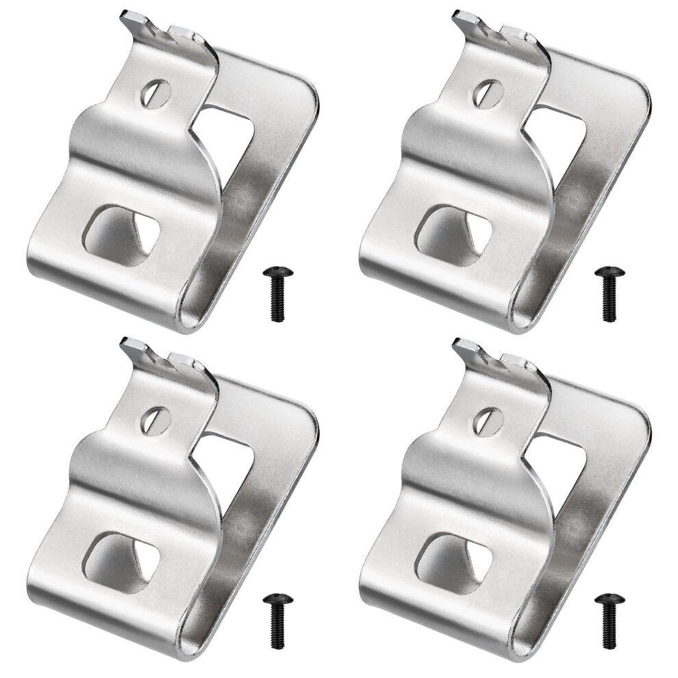 Belt Clip 4Pcs 304 Stainless Steel Drill Hook With Screws For Dewalt 20V Max Tools N268241 9187378073407