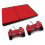 Slim Console Skin Red Vinyl Decal Set with ScratchResistant Protective Stickers for PS2 1