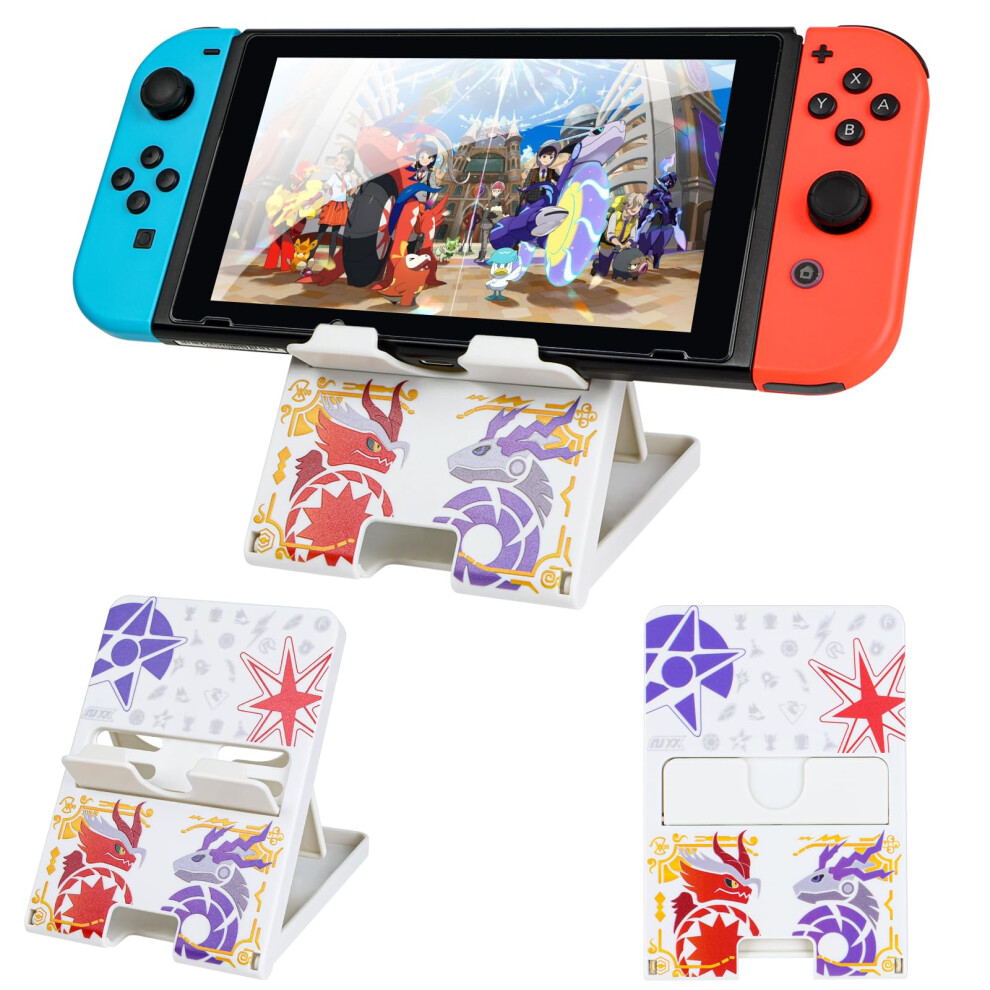 Adjustable Stand For Nintendo Switch With Animal Crossing Design For Switch Oled And Lite, Foldable Nonslip Support Red 9094768195284