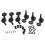 6 Stuks Metal Gitaar Tuning Key Machine Head String Tuners 7