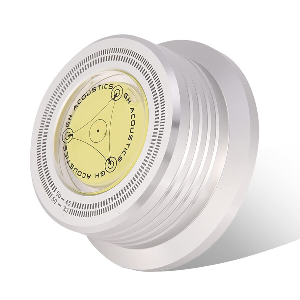 Record Weight Stabilizer Clamp With Precision Bubble Level For Turntable Vinyl Audio Clarity 9199774877800