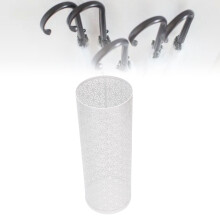 Metal Round Umbrella Stand Rack 42x15x15cm White for Homes & Restaurants