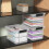 Clear Storage Bins 6 Pack 12 Quart Stackable Plastic Containers with Handle for Home Organization 4