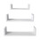 Pack of 3 Versatile Wall Shelves for Combining or Hanging-White 1