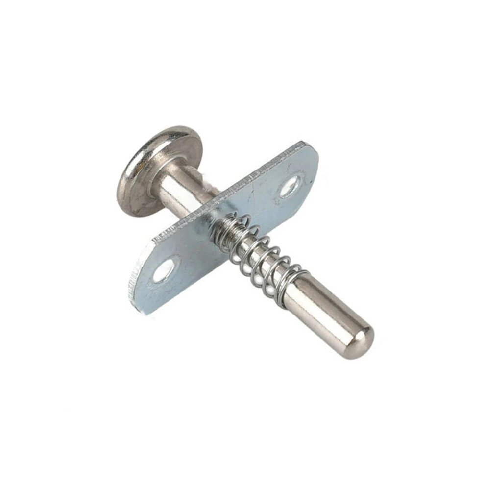 Plunger Latch Steel Spring Loaded Bolt For Cabinet Crib Furniture Secure Lock 6.5X45mm 9187378076798