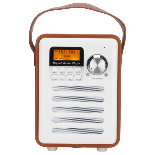 Ασύρματο ηχείο Bluetooth σε vintage εμφάνιση, φορητό ηχείο ρετρό σχεδιασμού με 2