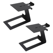 Carbon Steel Desktop Speaker Stand with EVA Pads, 20.6x15x12.4cm