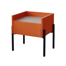 Modern Bedside Table with Drawer, Small Wooden Nightstand for Bedroom and Living Room, SpaceSaving