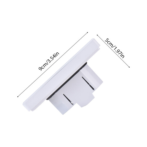 Programmable Touchscreen Thermostat for Central AC, BAC-006AW, 9x9cm 1