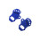 (Blue, M) 2x Workout Glove Pads Glove Exercise Grip Pad Essential For All 2