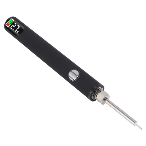 Rechargeable Thread Burning Pen Kit - Digital Display, 650mAh, Black