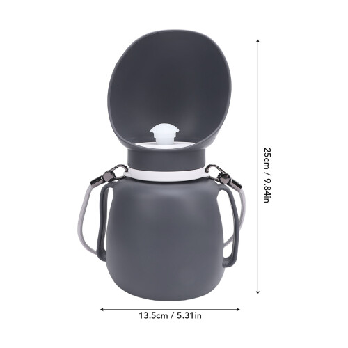 Faltbare Hundewasserflasche 800 ml 25  13,5 cm Silikon 1