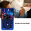 Open Source Retro Handheld Game Console 4" 4000mAh Blue 8
