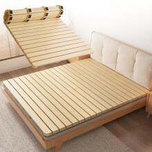Foldable Pine Wood Bed Slats for Mattress Support, Heavy Duty for Queen and Full Size Beds