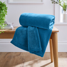 (Teal Fleece, Single) Faux Fur Fleece Blanket Large Sofa Bed Warm Throw