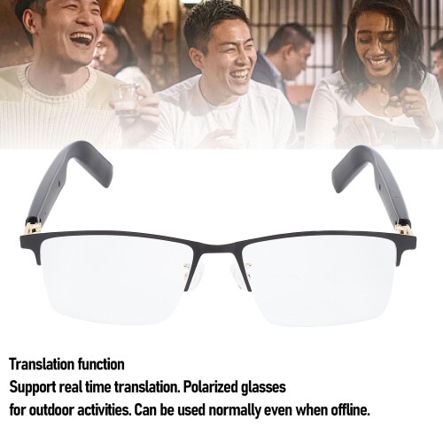 AI Translator Smart Glasses, Bluetooth 5.4, 80mAh, 100+ Languages 2