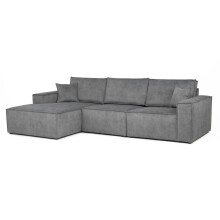Azzuro Left Corner Sofa Grey Fabric