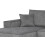 Azzuro Left Corner Sofa Grey Fabric 7