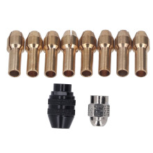 Rotary Tool Chuck Keyless Adapter 1/32in-1/8in with 8 Brass Collets Australia