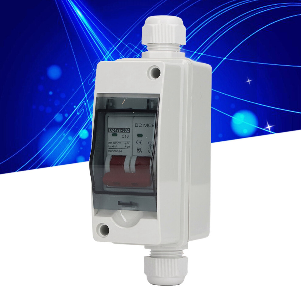 Dc Circuit Breaker Ip65 Waterproof 2P 1000V 16A Solar Pv Disconnect Switch 4211380644210