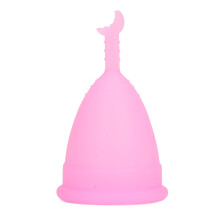 10 Stück Weiche Silikon-Menstruationscups Set Pink 4,3 x 7,8 cm Tragbar Wiederverwendbar