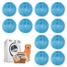 Pet Hair Remover for Laundry 12pcs SpringCoil Balls 99% Hair Removal Reusable for Washer Dryer