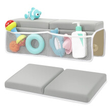 Conjunto de Joelheiras e Cotoveleiras para Banho, Joelheiras para Banho de Bebê, Tapete de Banheira Antiderrapante e Confortável para Joelhos e
