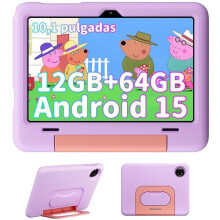 Tablet Tattile Bambini - BLACKVIEW Tab 20 Kids - Android 15 - 10 Pollici - 12GB RAM - 64GB ROM, 6600 mAh, Controllo Parentale, Face ID - Viola