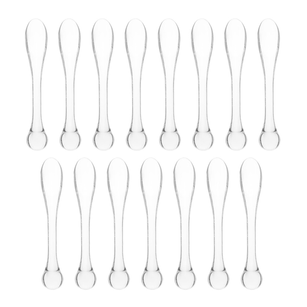 Cream 15Pcs Acrylic Cosmetic Spatula Facial Applicator Spoon For Hygienic Skincare And Travel