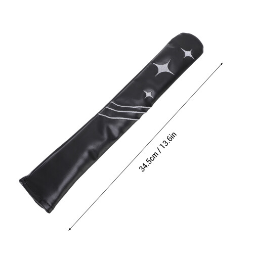 PU & Velvet Alignment Stick Cover for Training, Scratchproof Black 1