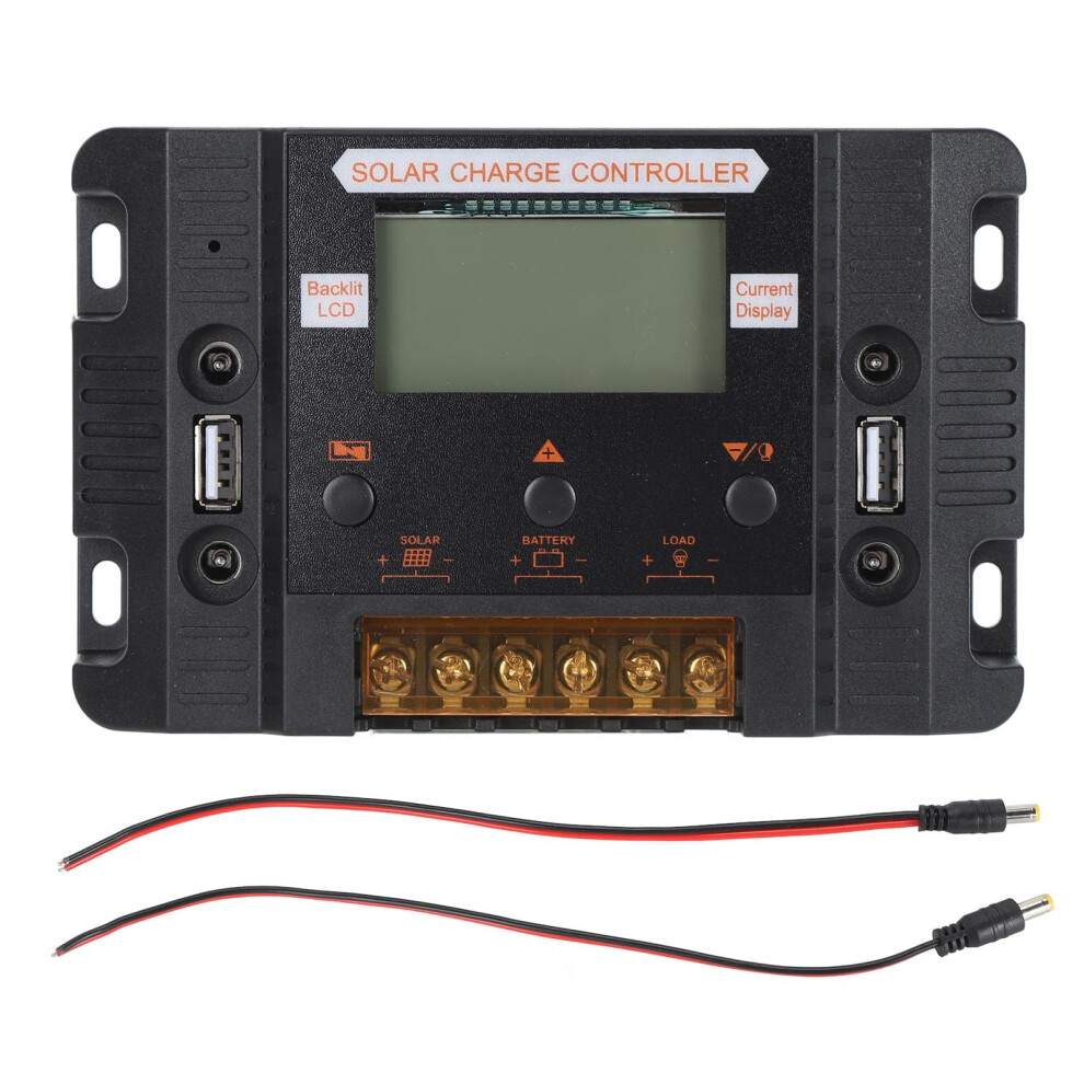 Mppt Solar Charge Controller 12V 24V 30A With Lcd Display Usb Ports For Offgrid Systems 9094768198001