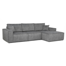 Azzuro Right Corner Sofa Grey Fabric