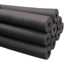Pipe Insulation Foam Tube 1.80m Freeze Protection Sleeve for Outdoor Pipes ID 643mm Black
