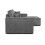 Azzuro Right Corner Sofa Grey Fabric 5