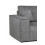 Azzuro Right Corner Sofa Grey Fabric 6