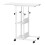 Bureau mobile - SPRINGOS - Table d'ordinateur portable - Hauteur réglable 76-86 cm - Blanc - Design moderne 1