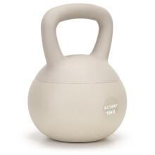 Kettlebell - SPRINGOS - 10 Kg - Macio - Ergonômico - Bege