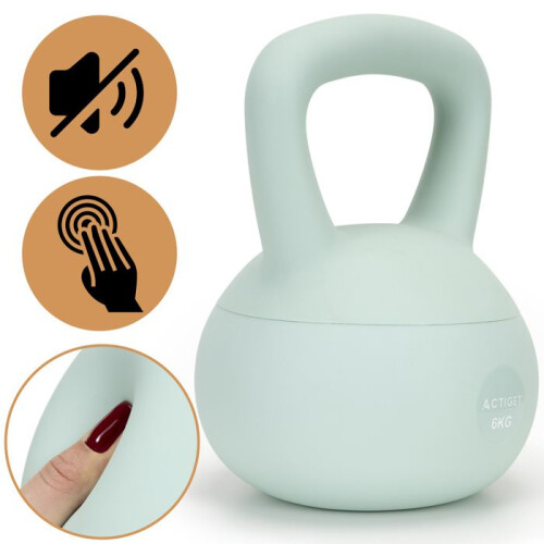 Kettlebell - SPRINGOS - 6 kg - Flexível - Ergonômico - Estético 1