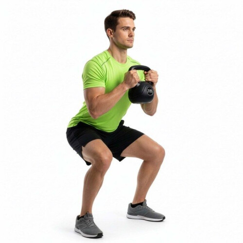 Kettlebell - SPRINGOS - 12 kg - ABS - Nero - Unisex 1