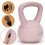 Kettlebell - SPRINGOS - 4 kg - Soepel - Ergonomisch - Lichtroze 2