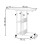 Bureau mobile - SPRINGOS - Table d'ordinateur portable - Hauteur réglable 76-86 cm - Blanc - Design moderne 5