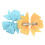 Φιογκάκια μαλλιών με κορδέλα γκρο, κλιπ αλιγάτορα με σχέδιο πεταλούδας και ουρά 4