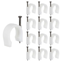 32mm Pipe Clamp with 45mm Nail, JHook PEX Clip for Wall Mount, 70pcs RustResistant Holders