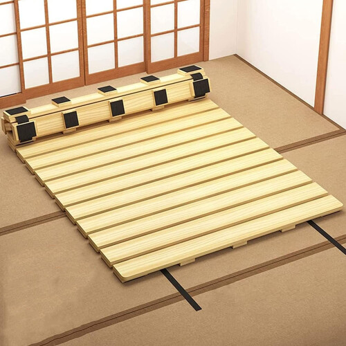 Solid Pine Bed Slats Foldable Mattress Support Board for Platform Beds Fits W60xL120cm Frame
